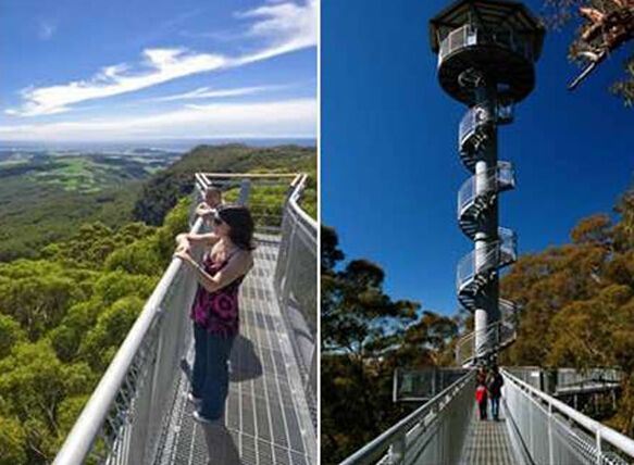 钢格板铺设观景台